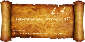Liebenberger Afrodité névjegykártya